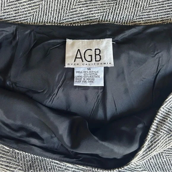 Vintage AGB Byer California Skirt With Embroidery, Size 14, Lined, NWT - Picture 4 of 9